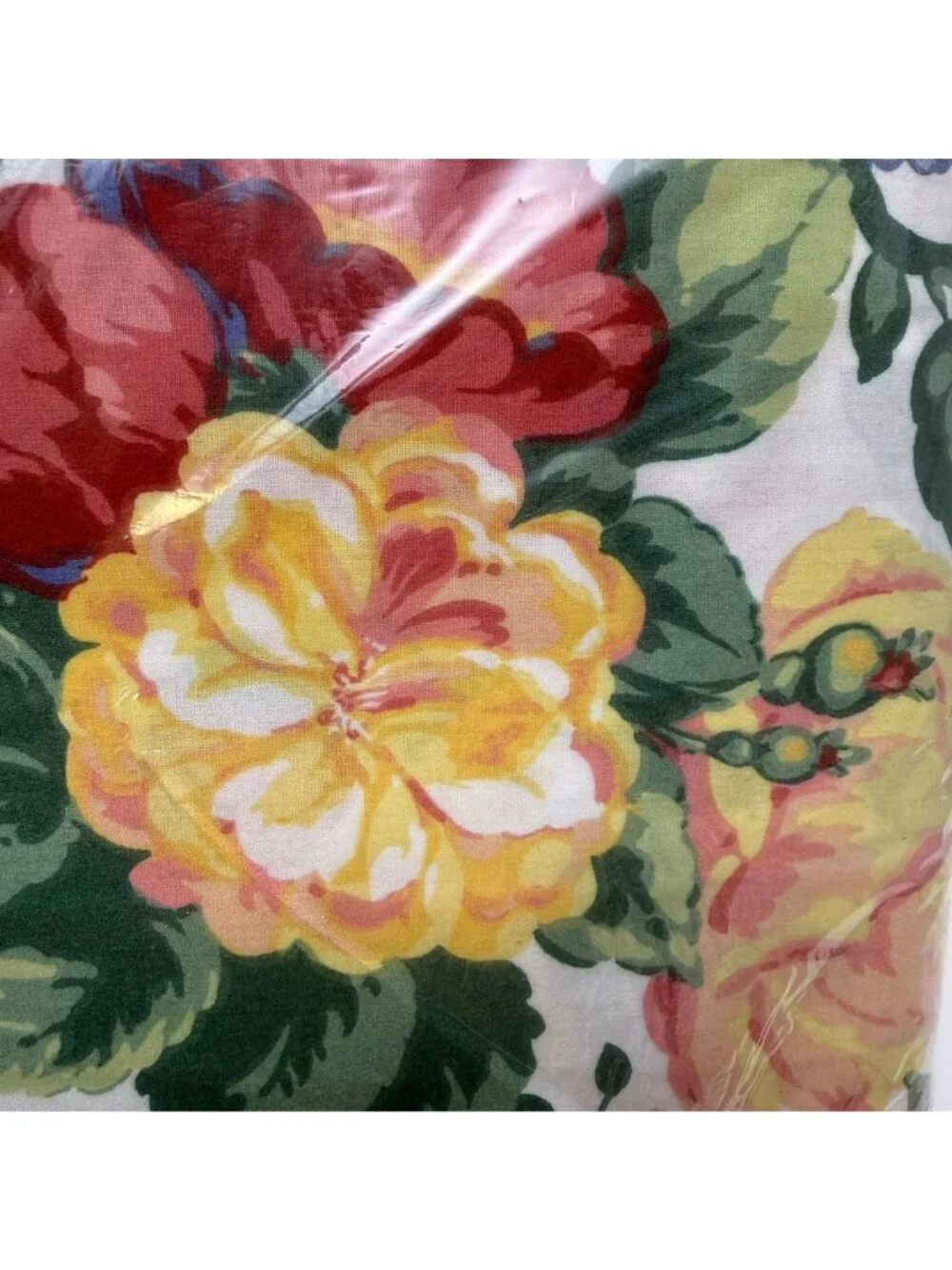 Wamsutta Twin Bed Sheet Set 3 pc Cottage Floral Cotton Blend Percale NEW